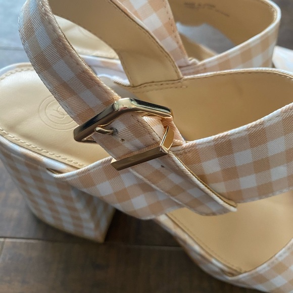 Urban outfitters Rachel Gingham strappy platform heels - Picture 10 of 14